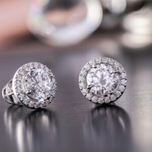 Gorgeous, custom jewelry, diamond earrings, white gold, fancy, fine jewelry