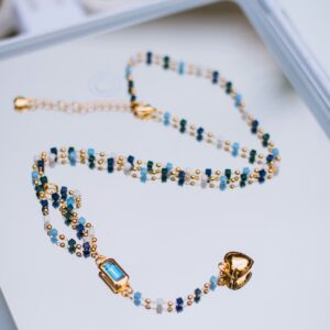 stock midnight bead necklace